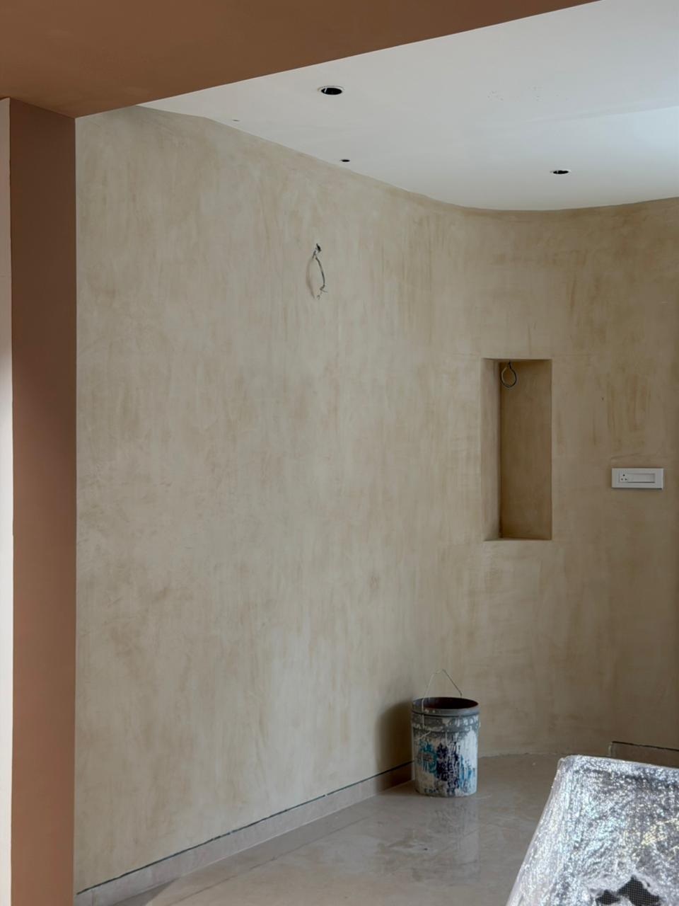 Layered Luxe warm handcrafted wall finish